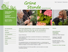 Tablet Screenshot of gruene-stunde.com
